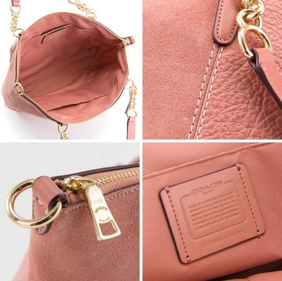 SOLD COACH Small Kelsey Chain Satchel F31410 Melon - Picture 3 of 14